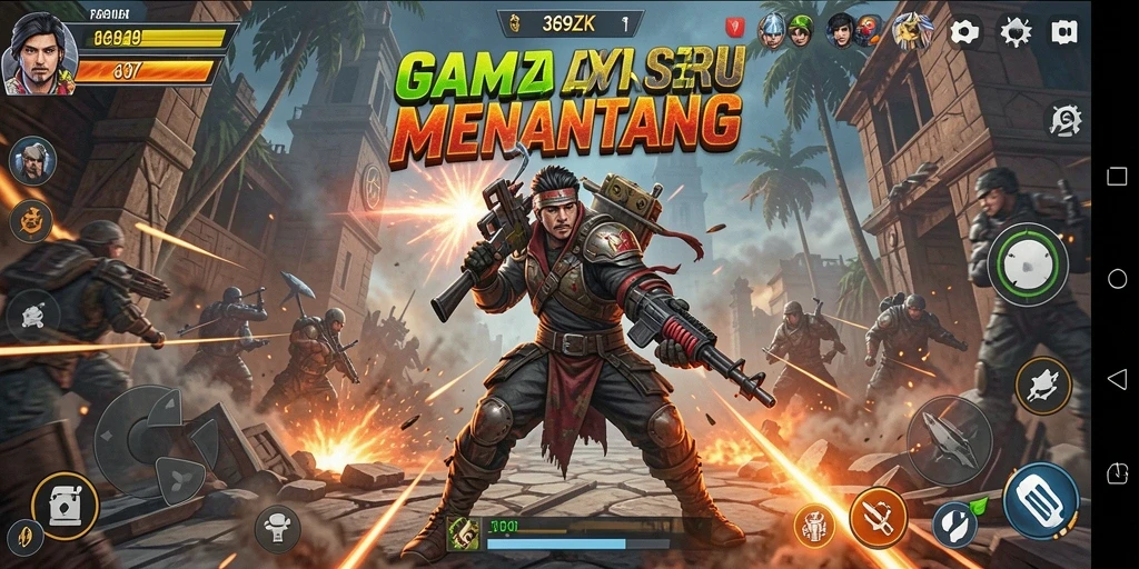 Tampilan gameplay seru dan menegangkan dari 369ZK.