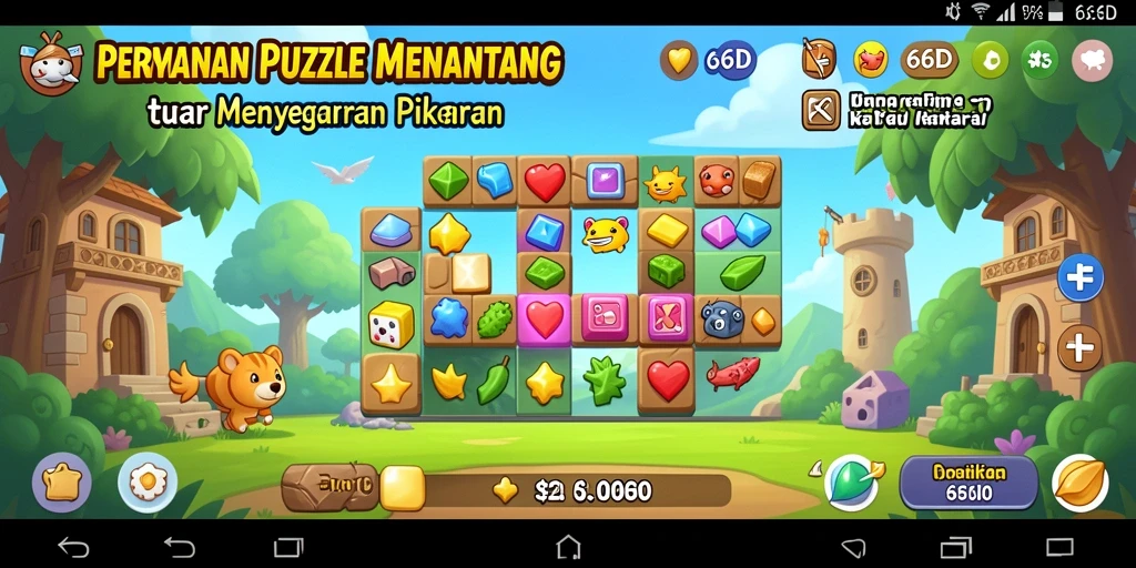 Tampilan gameplay 66D yang menarik dan penuh tantangan Puzzle.