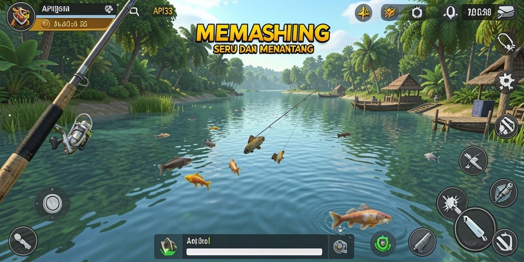 Gameplay memancing seru dalam API33 dengan grafik yang memukau.