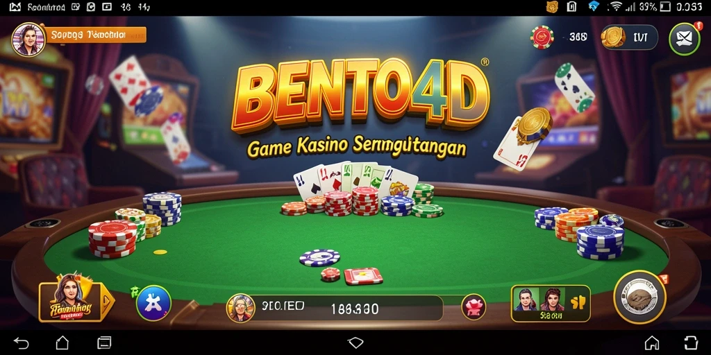 Tampilan menarik dari gameplay BENTO4D dalam suasana kasino.