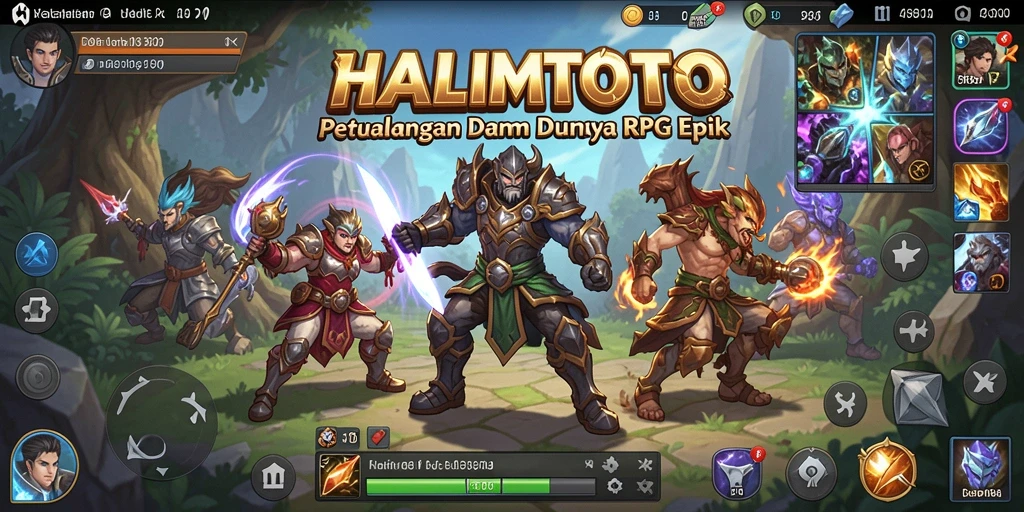 Gameplay seru HALIMTOTO yang menghadirkan dunia RPG penuh petualangan.