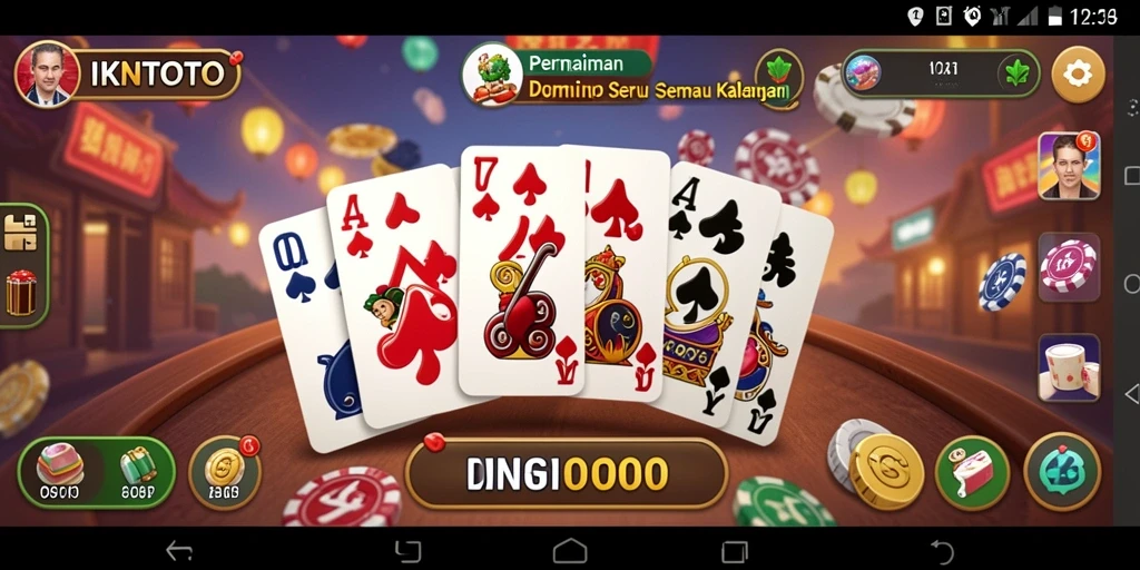 Tampilan seru gameplay domino IKNTOTO yang menarik.