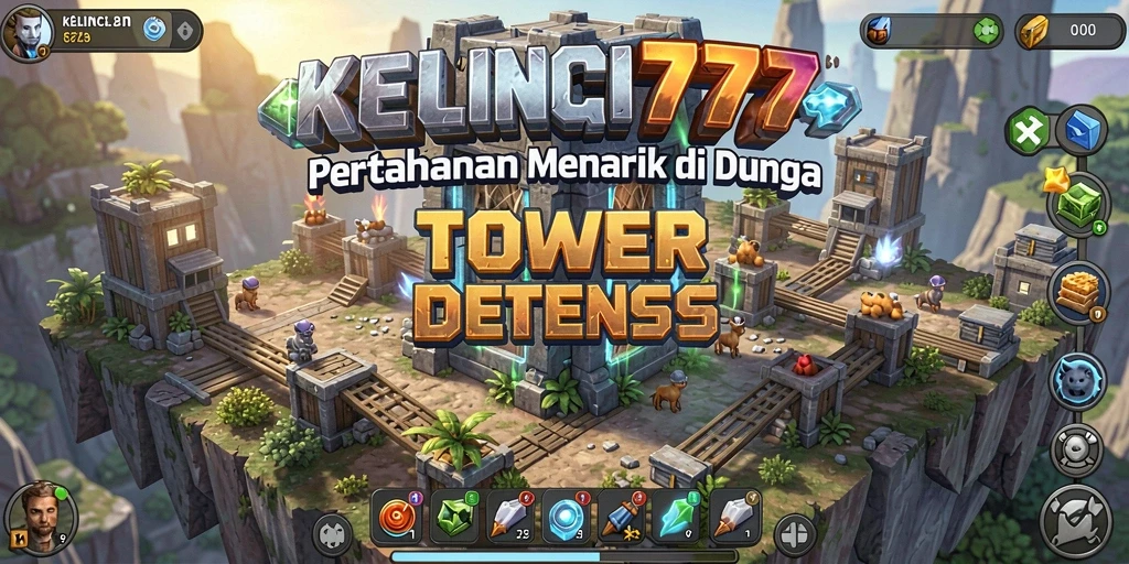 Tangkapan layar gameplay KELINCI777 dalam aksi Tower Defense.