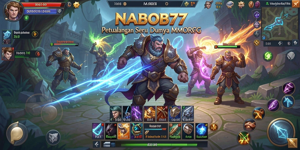Tampilan gameplay seru dalam dunia MMORPG NABOB77.