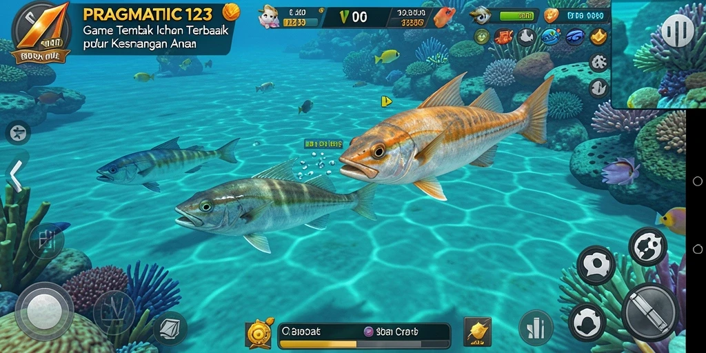 Tampilan gameplay menembak ikan yang seru di PRAGMATIC123.