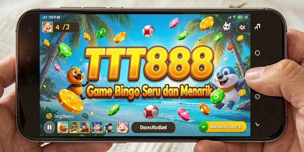 Tangkapan layar gameplay Bingo TTT888 dengan tampilan interaktif.
